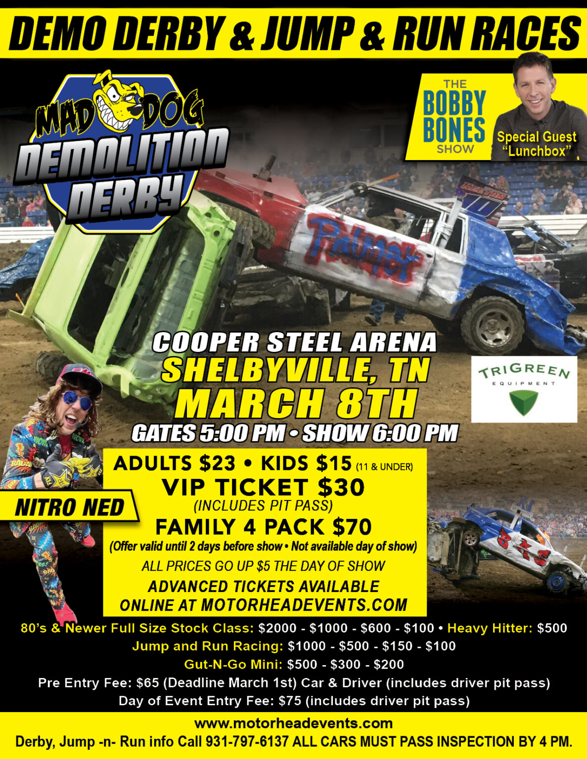 Mad Dog Demolition Derby Cooper Steel Arena mad-dog-demolition-derby-cooper-steel-arena